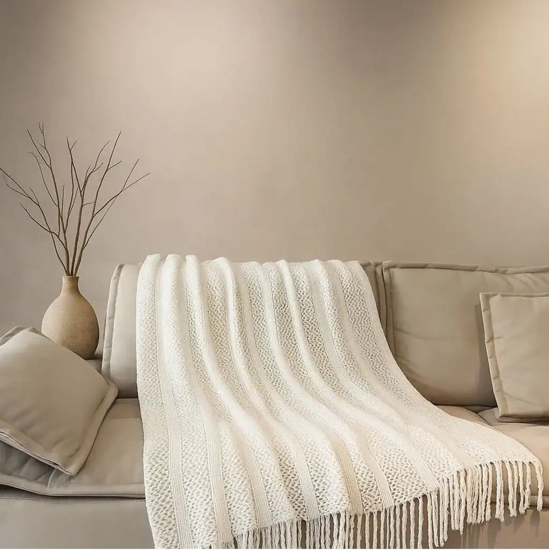 שמיכת סריג מפנקת