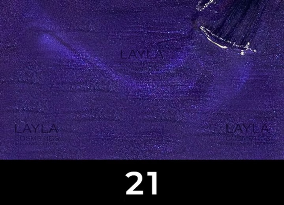 לק ג'ל לילה מילאנו צבע סגול עמוק Deep Violet - 21
