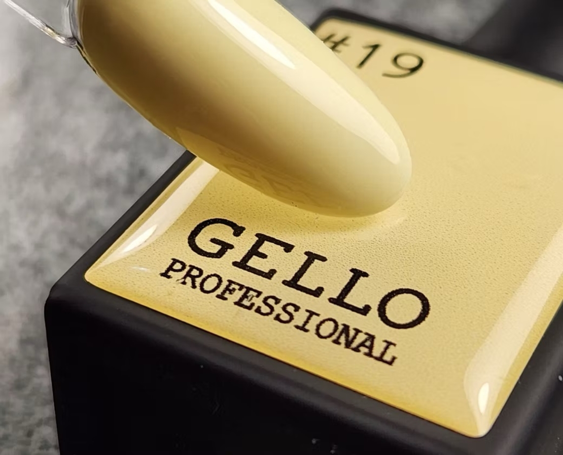 לק ג'ל ג'לו צבע צהוב בננה GELLO #19