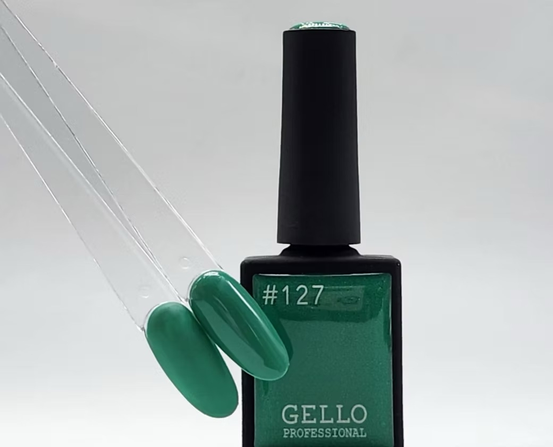 לק ג'ל ג'לו צבע ירוק עמוק GELLO #127