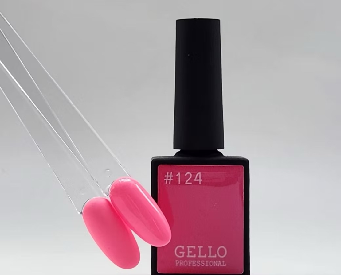לק ג'ל ג'לו צבע ורוד מסטיק זוהר GELLO #124