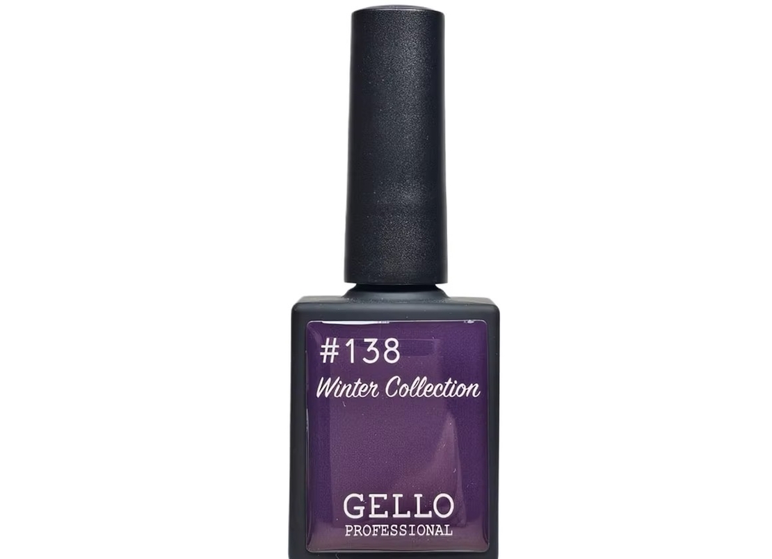 138 לק ג'ל ג'לו אפור סגלגל GELLO