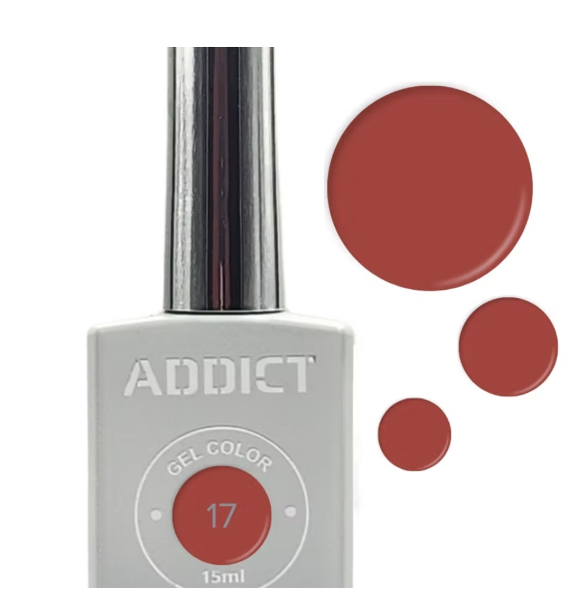 לק ג'ל אדיקט צבע כתום מגוון החמרה הבהיר ADDICT 17