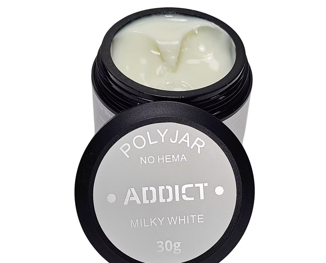 פוליג'ל MILKY WHITE 30 גרם ADDICT