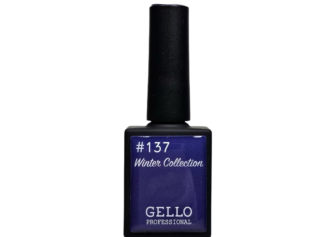 137 לק ג'ל ג'לו כחול סגול רך GELLO