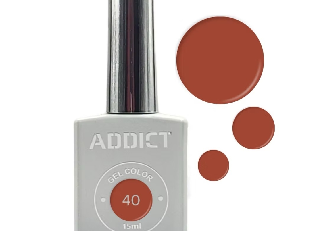 לק ג'ל אדיקט צבע חום בהיר ADDICT 40