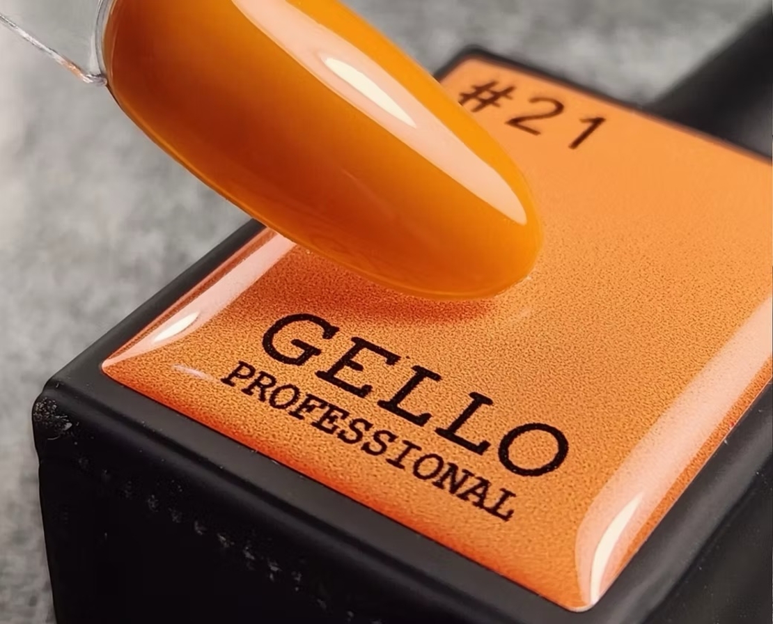 לק ג'ל ג'לו צבע כתום חרדל GELLO #21