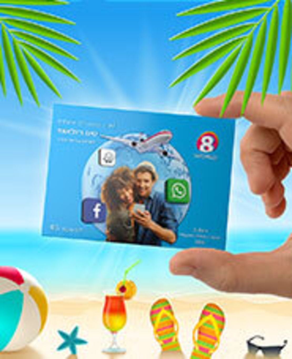 כרטיס סים בינלאומי של world8