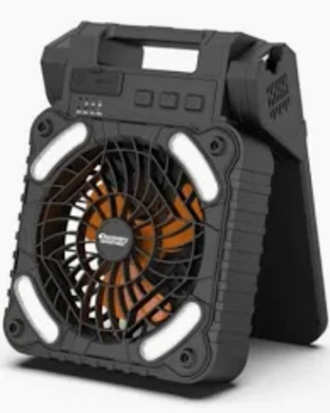 מאוורר סולארי נטען עם תאורה