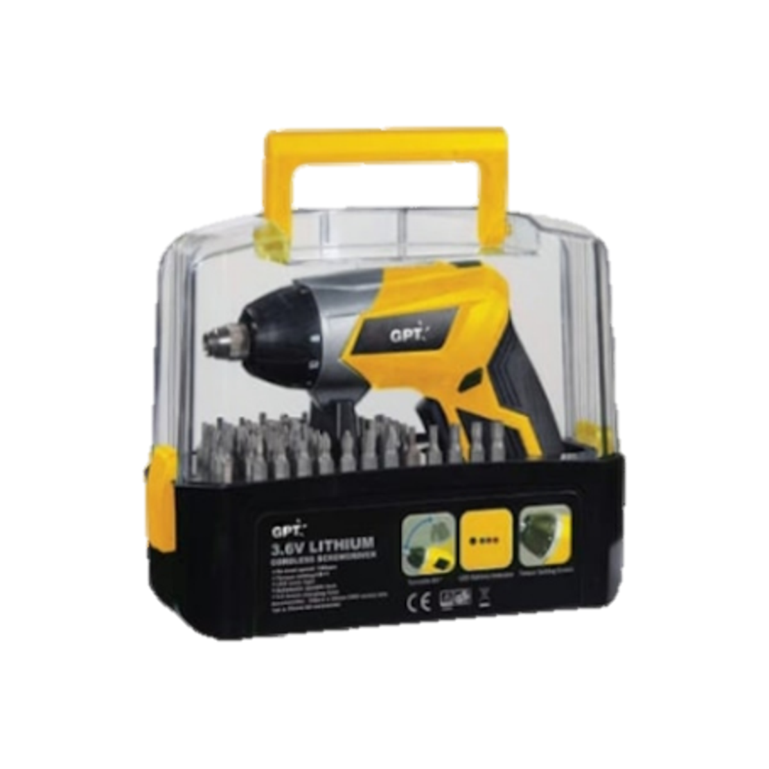 מברגה מיני נטענת GPT 3.6V