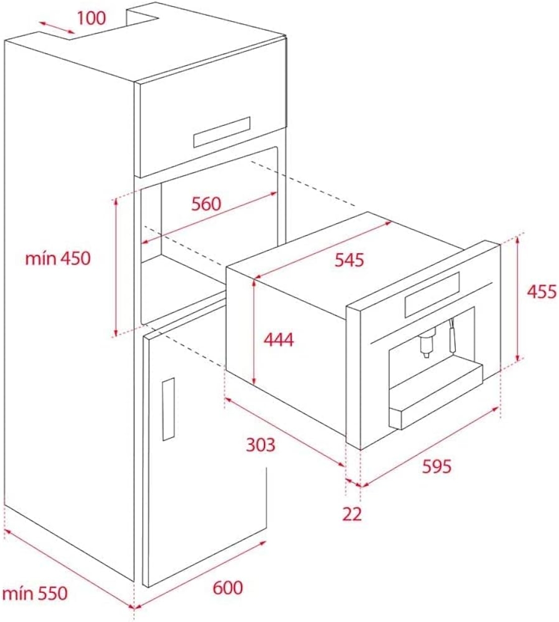 מכונת קפה אינטגרלית דגם CLC-835 MC תקה TEKA