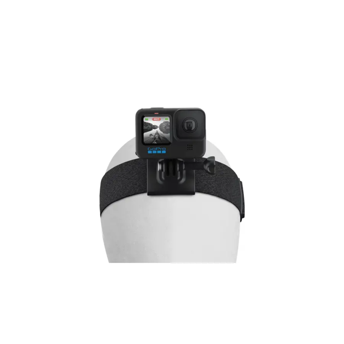 רצועת ראש + תופסן לכובע למצלמות גו פרו GoProHead Strap 2.0