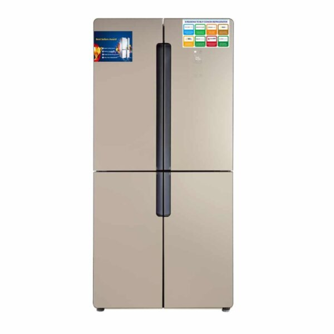 מקרר 4 דלתות דגם ND-890GLASSBG נורמנדי Normande