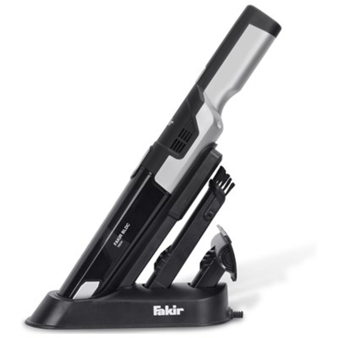 שואב אבק ידני נטען עם תחנת עגינה AS 1110- BLACK פאקיר FAKIR