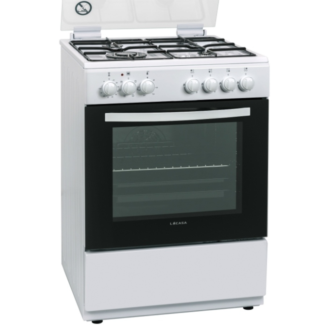 תנור משולב כיריים גז דגם LCV60W לקאזה LACASA
