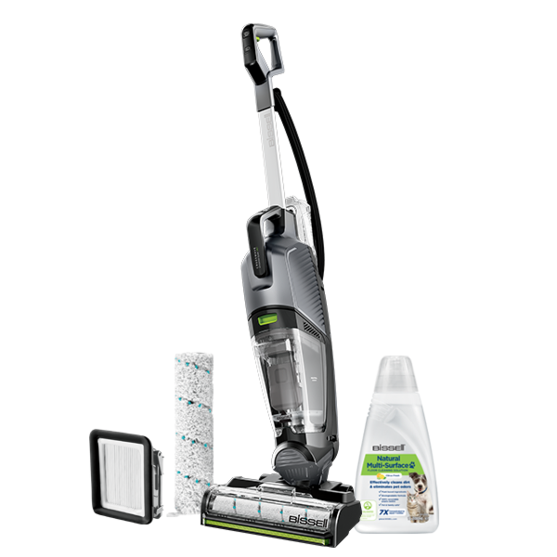 שואב אבק ושוטף חוטי עם קיטור CrossWave Hydrosteam Pet Select דגם 3527N