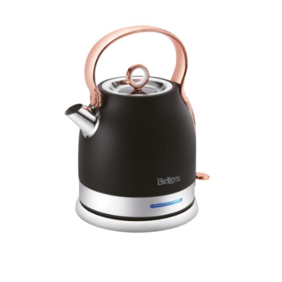 קומקום חשמלי מעוצב שחור דגם BLKE1010A בלרס BELLERS