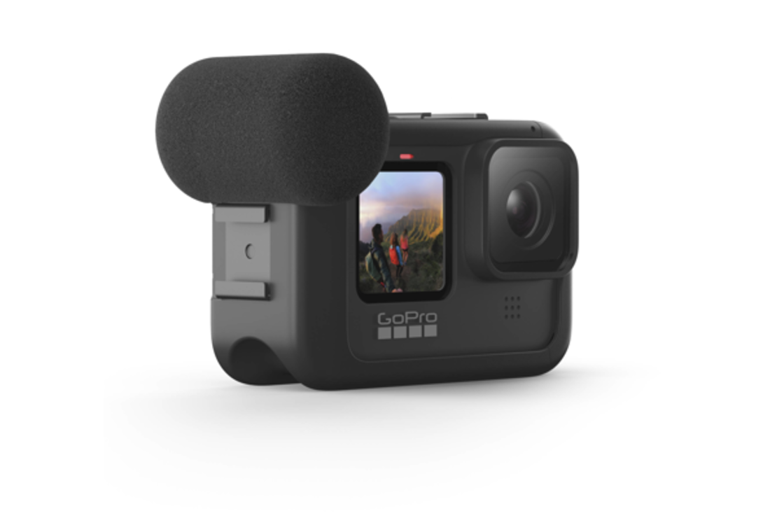 מיקרופון דו כיווני Black Media Mod למצלמות HERO 9/10/11/12 גו פרו GoPro