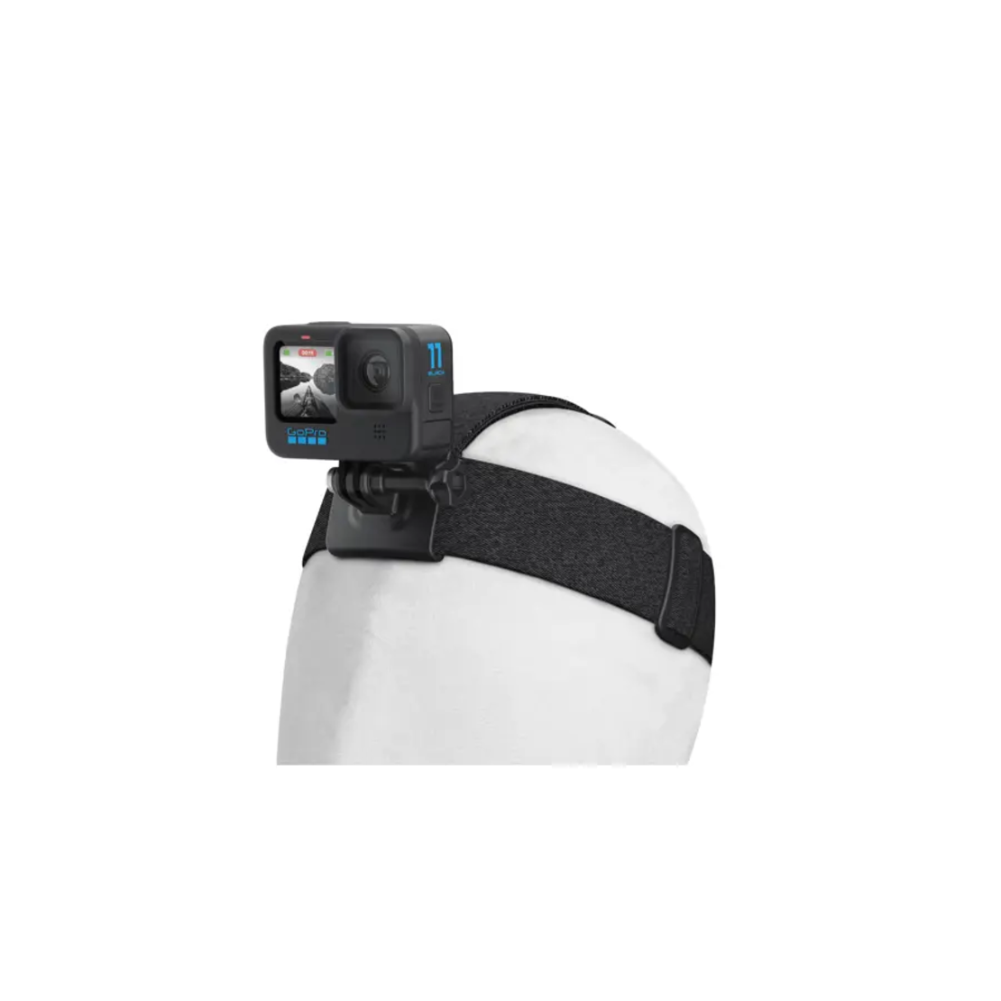 רצועת ראש + תופסן לכובע למצלמות גו פרו GoProHead Strap 2.0