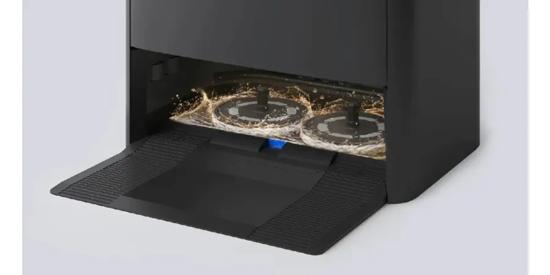 שואב רובוטי עם תחנת עגינה DEEBOT דגם X2 OMNI שחור אקווקס ECOVACS