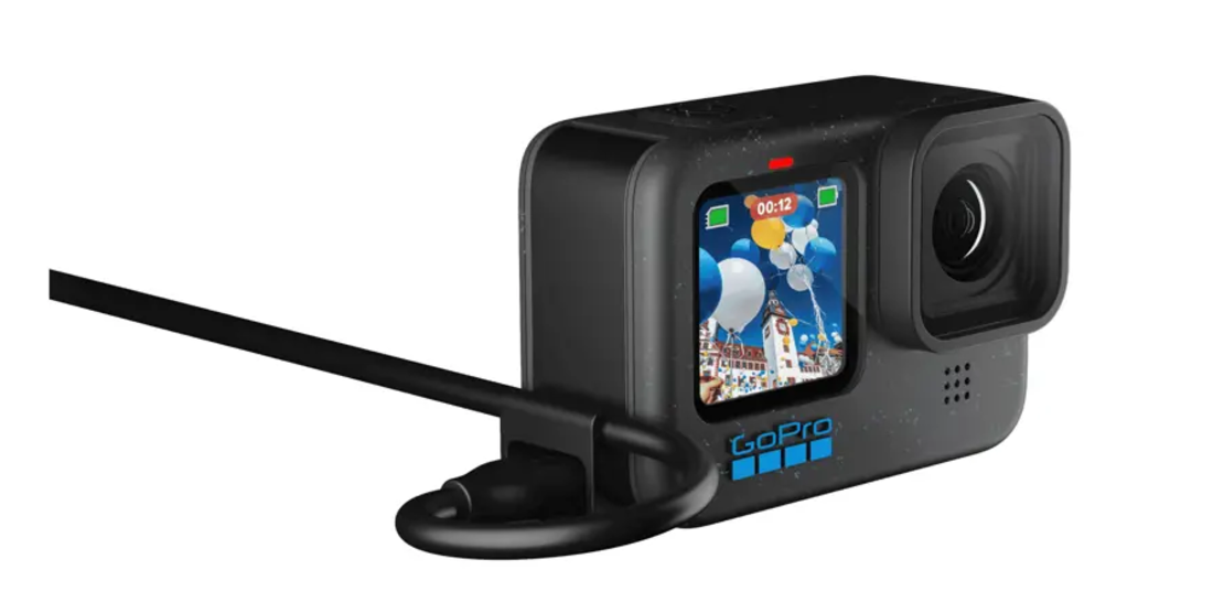 דלת סוללה עם פתח טעינה למצלמות HERO9/10/11/12 Black גו פרו GoPro
