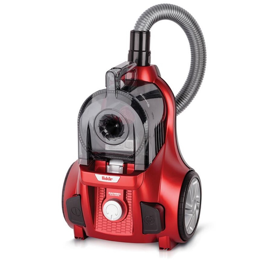 שואב אבק ציקלון ללא שקית דגם ranger electronic red פאקיר Fakir