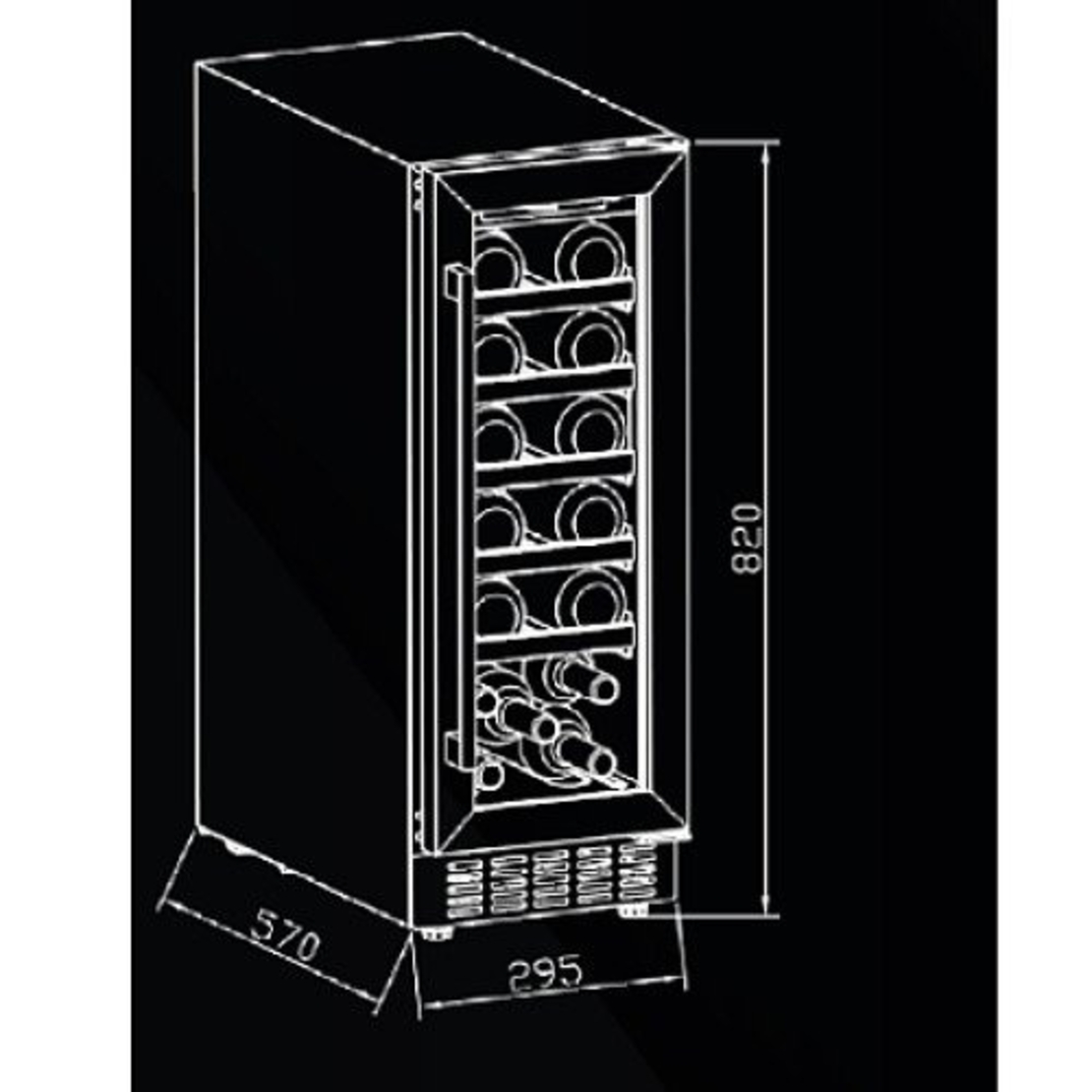 מקרר יין אינטגרלי דגם JCF 58 אימפריאל LE IMPERIAL