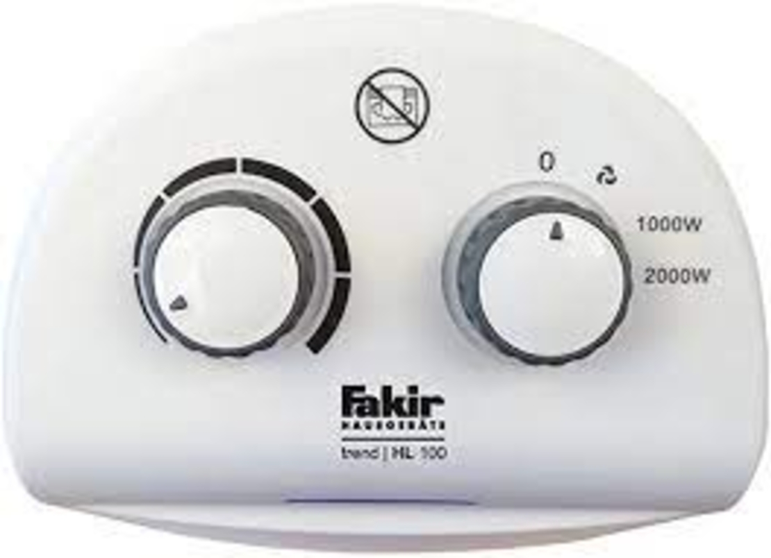מפזר חום לבית ולחדרי אמבטיה דגם FAN HEATER HL 100 WHITE פאקיר FAKIR