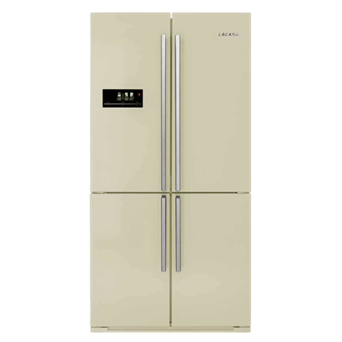 מקרר 4 דלתות עם ידיות גימור בז' GE916EBEIGE