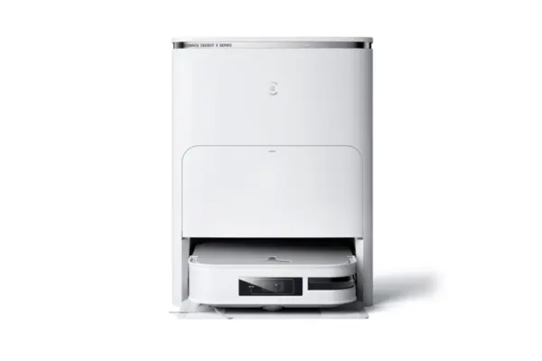 שואב רובוטי עם תחנת עגינה DEEBOT דגם X2 OMNI לבן אקווקס ECOVACS