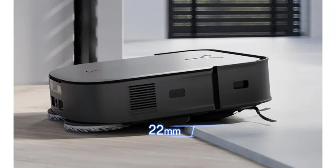שואב רובוטי עם תחנת עגינה DEEBOT דגם X2 OMNI שחור אקווקס ECOVACS