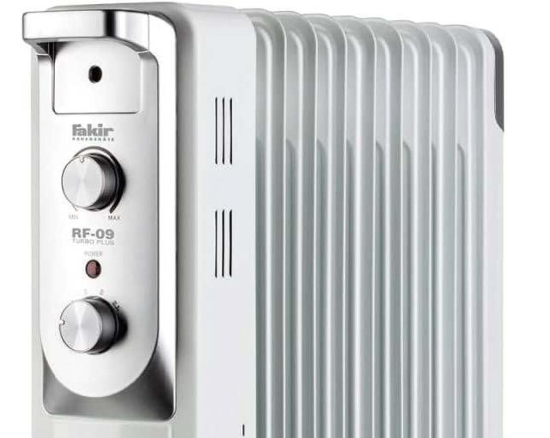 רדיאטור 9 צלעות דגם RF-09-SUPER PLUS WHITE פאקיר FAKIR