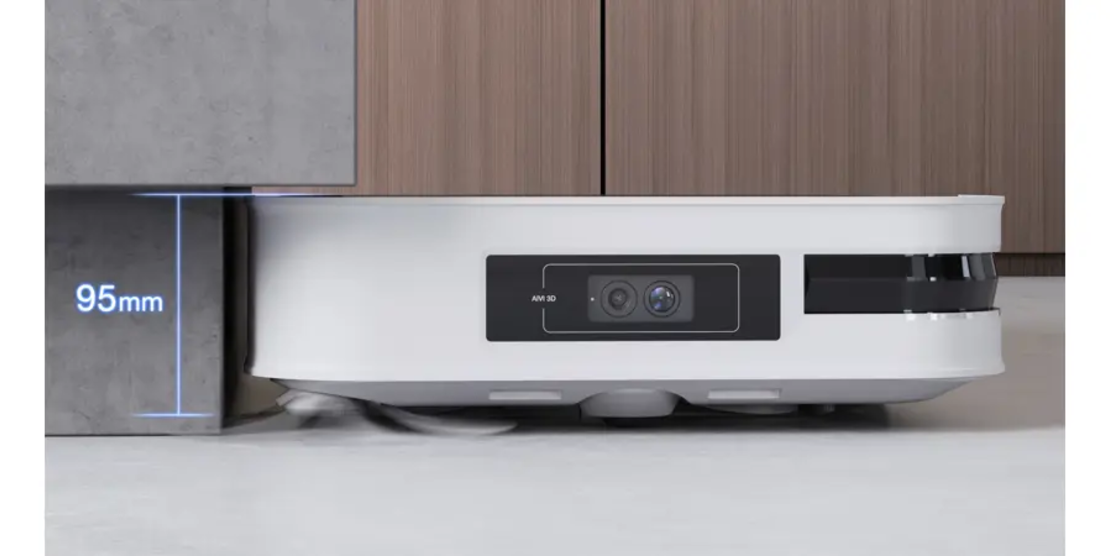 שואב רובוטי עם תחנת עגינה DEEBOT דגם X2 OMNI לבן אקווקס ECOVACS