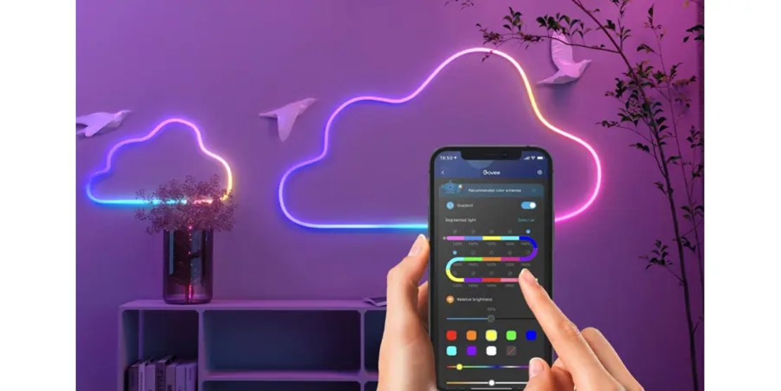 פס תאורת LED ניאון לקיר 5 מ' דגם H61A2 גובי Govee