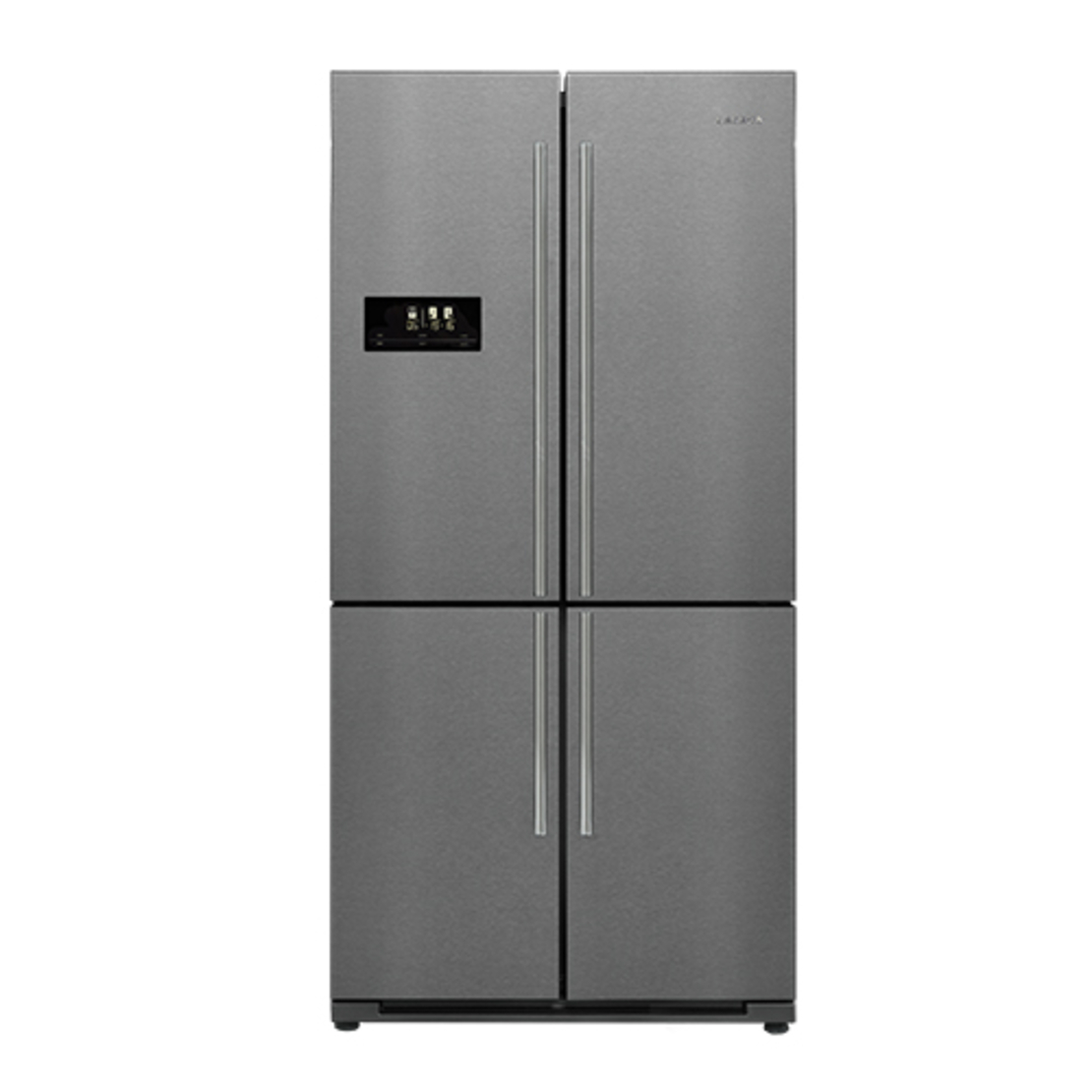 מקרר 4 דלתות גימור נירוסטה עם ידיות GE916EIX