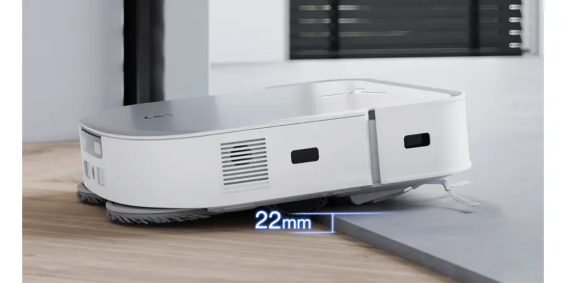 שואב רובוטי עם תחנת עגינה DEEBOT דגם X2 OMNI לבן אקווקס ECOVACS