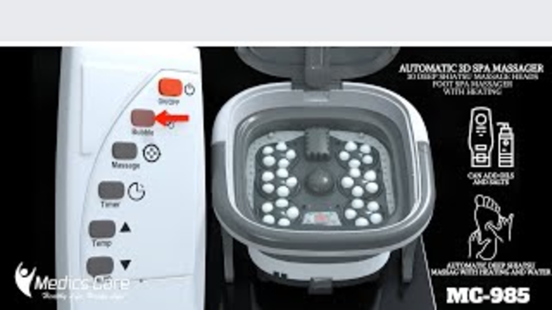 אמבט עיסוי שיאצו מתקדם דגם MC-985 מבית Medics Care