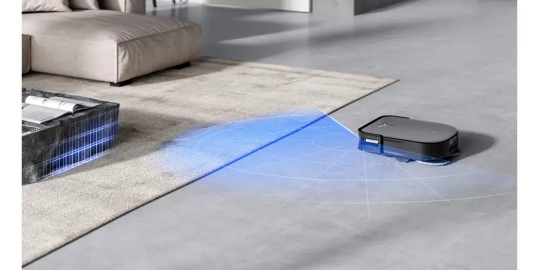שואב רובוטי עם תחנת עגינה DEEBOT דגם X2 OMNI שחור אקווקס ECOVACS