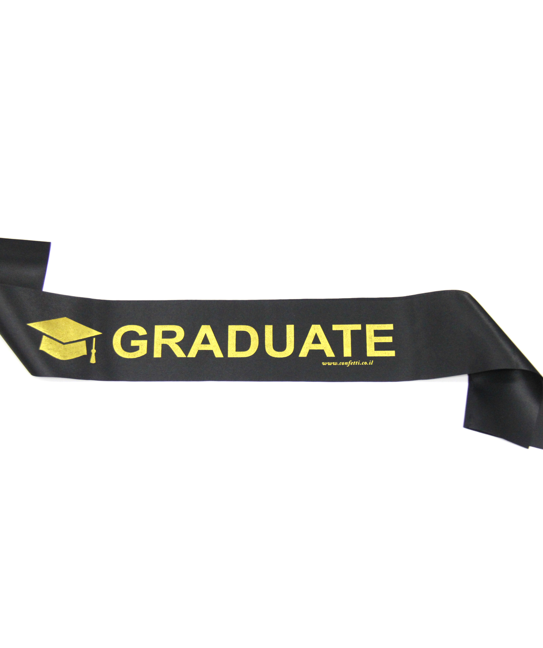 Graduation set - black, gold text