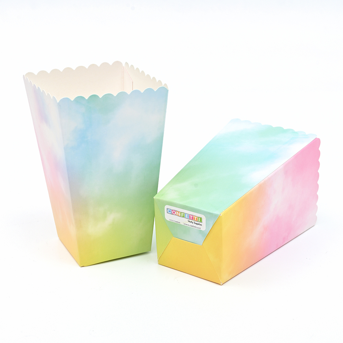 Tie Dye Popcorn Box 6pcs