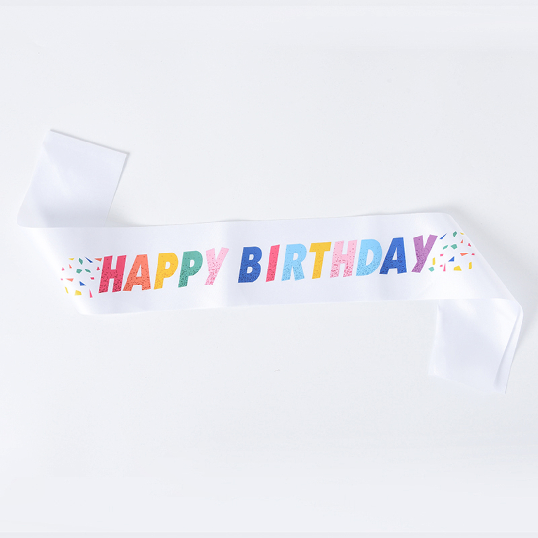 Birthday sash - colorful
