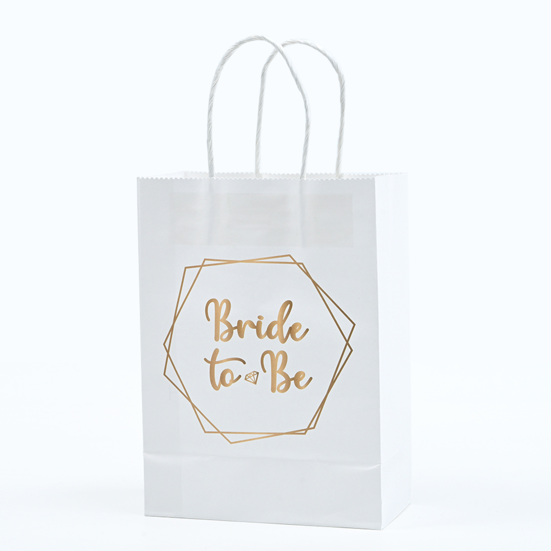 Paper bags with handles - bride, 12 units