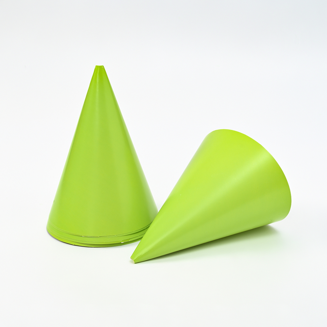 Plain paper hat - green, 6 units