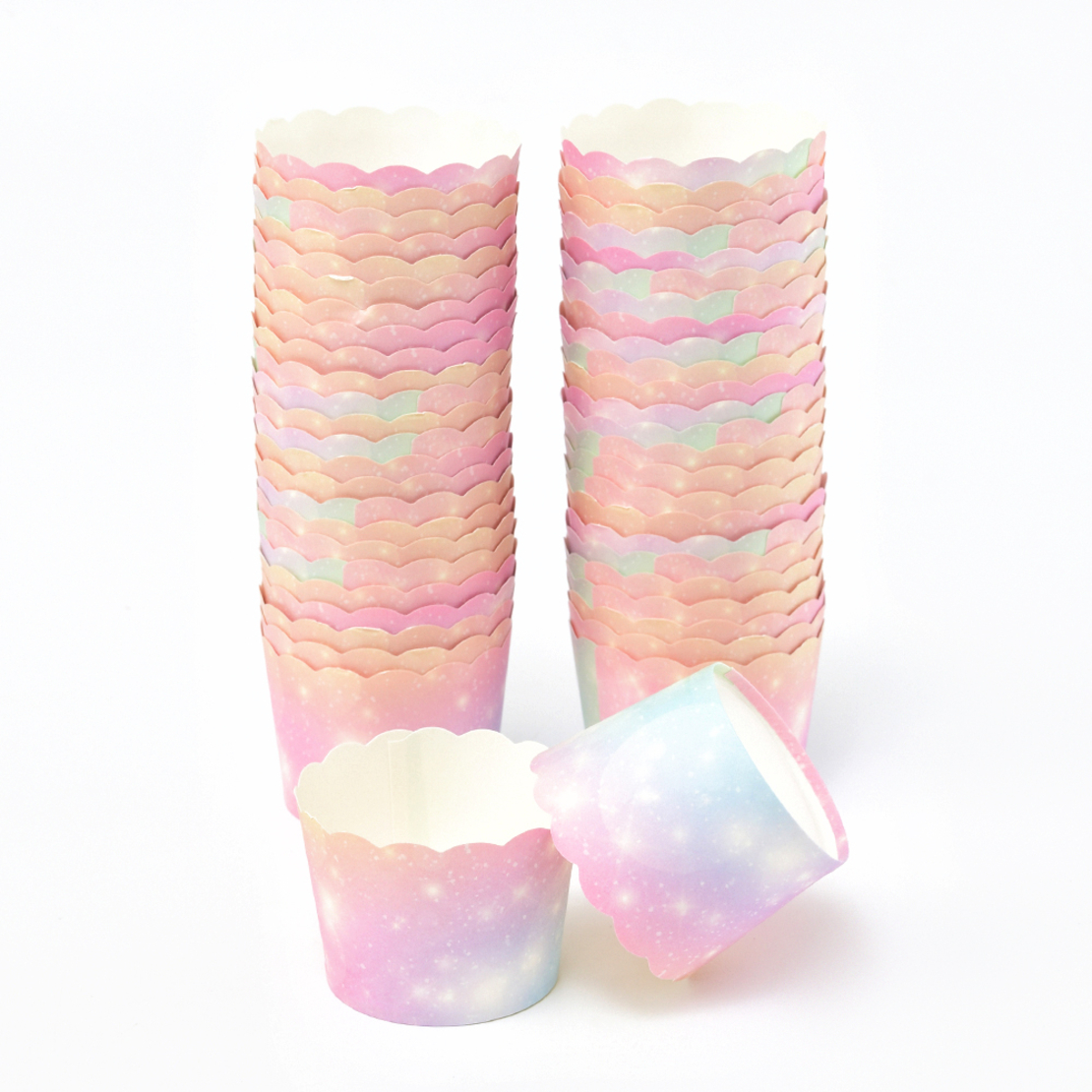 Tie Dye Muffin Cups 50pcs