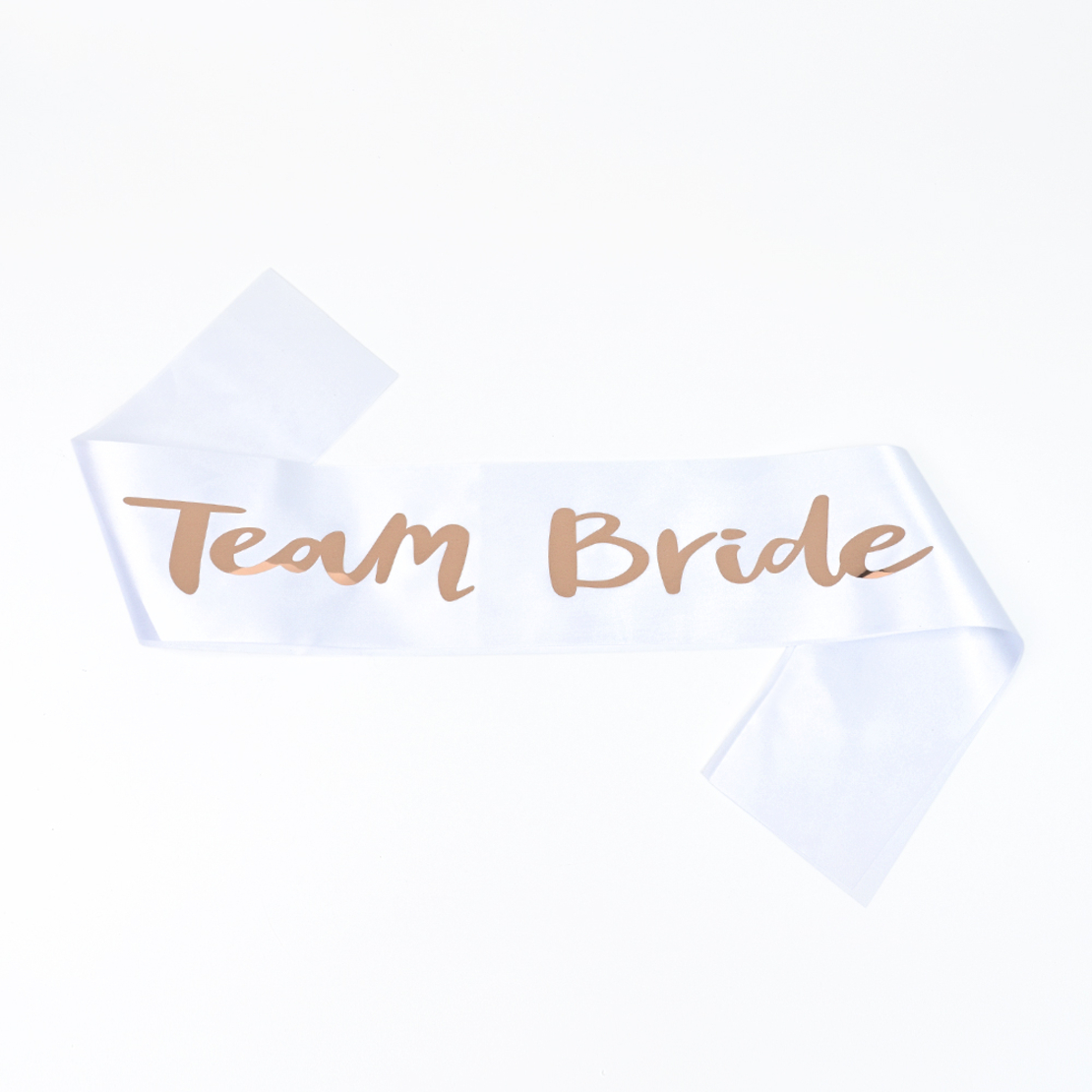 Team bride sash - rose gold text