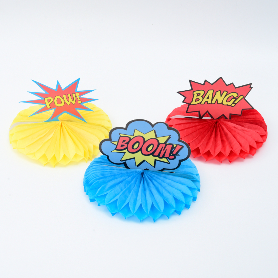 Comics Hero Centerpiece 3pcs
