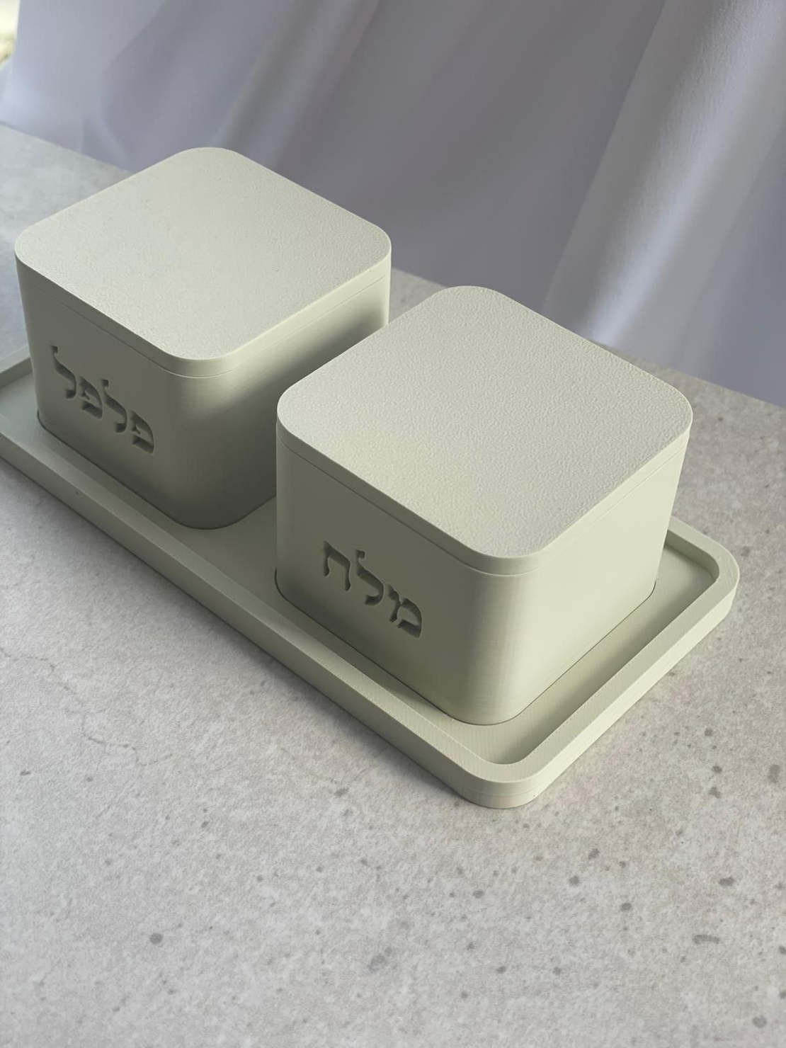 סט מלח פלפל מלבני