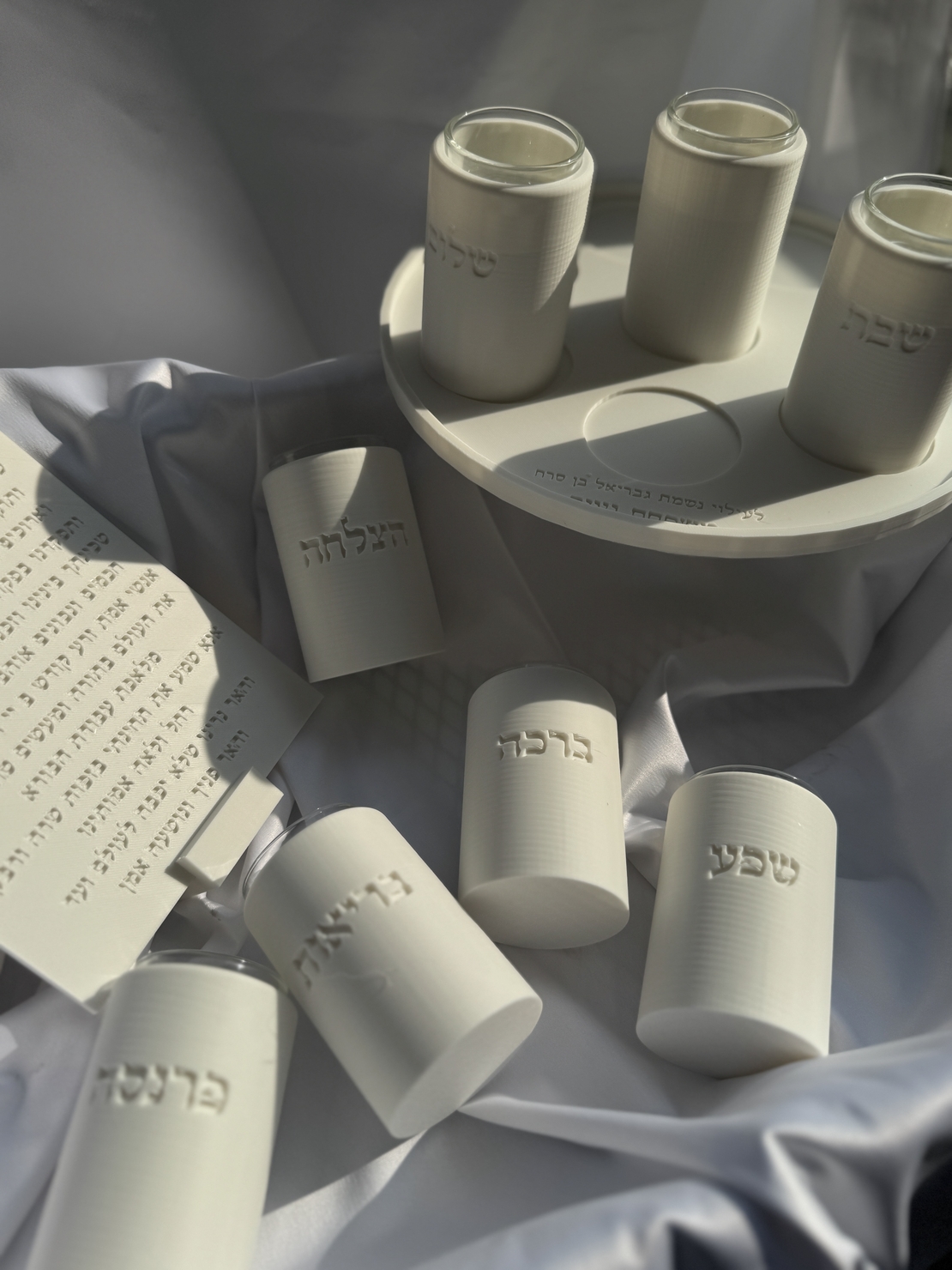 סט הדלקת נרות מוגדל - 8 פמוטים