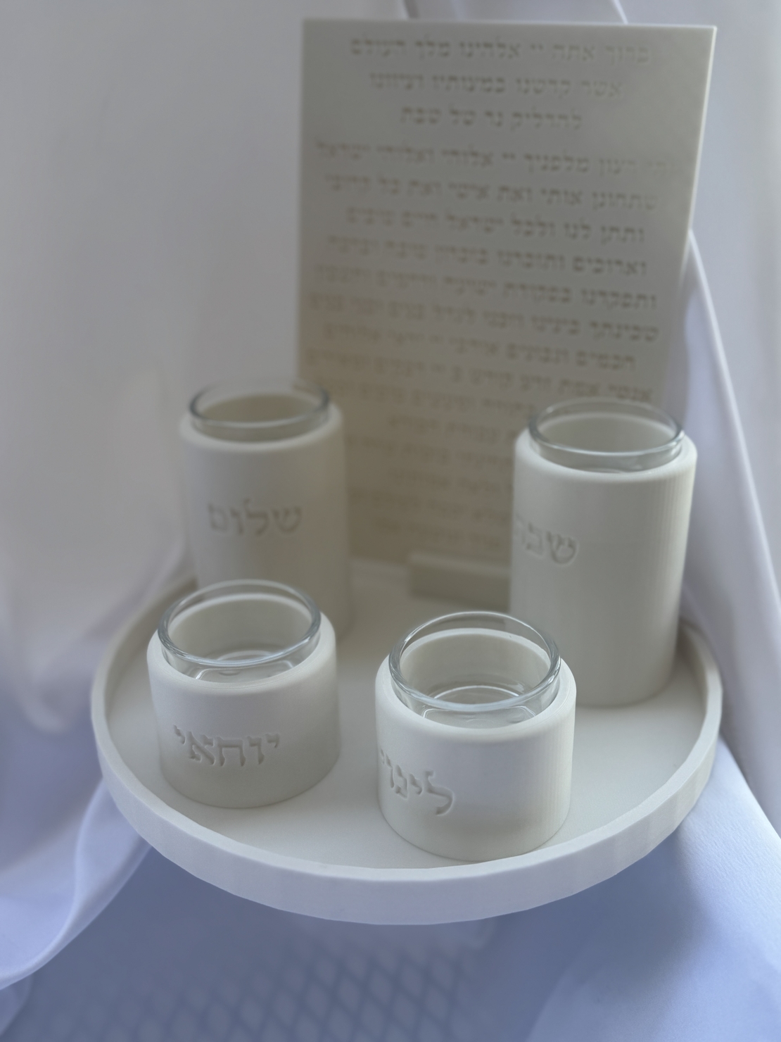 סט הדלקת נרות מוגדל - 4 פמוטים