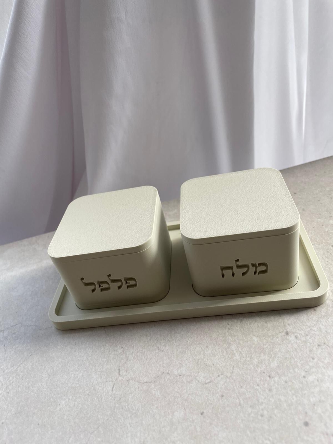 סט מלח פלפל מלבני